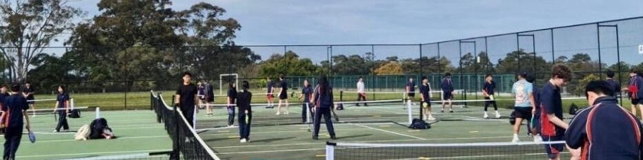 Pickleball on the courts at Chatswood High School